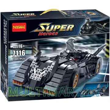 Конструктор Decool 7116 Супергерои Бэтмобиль (1045 деталей)